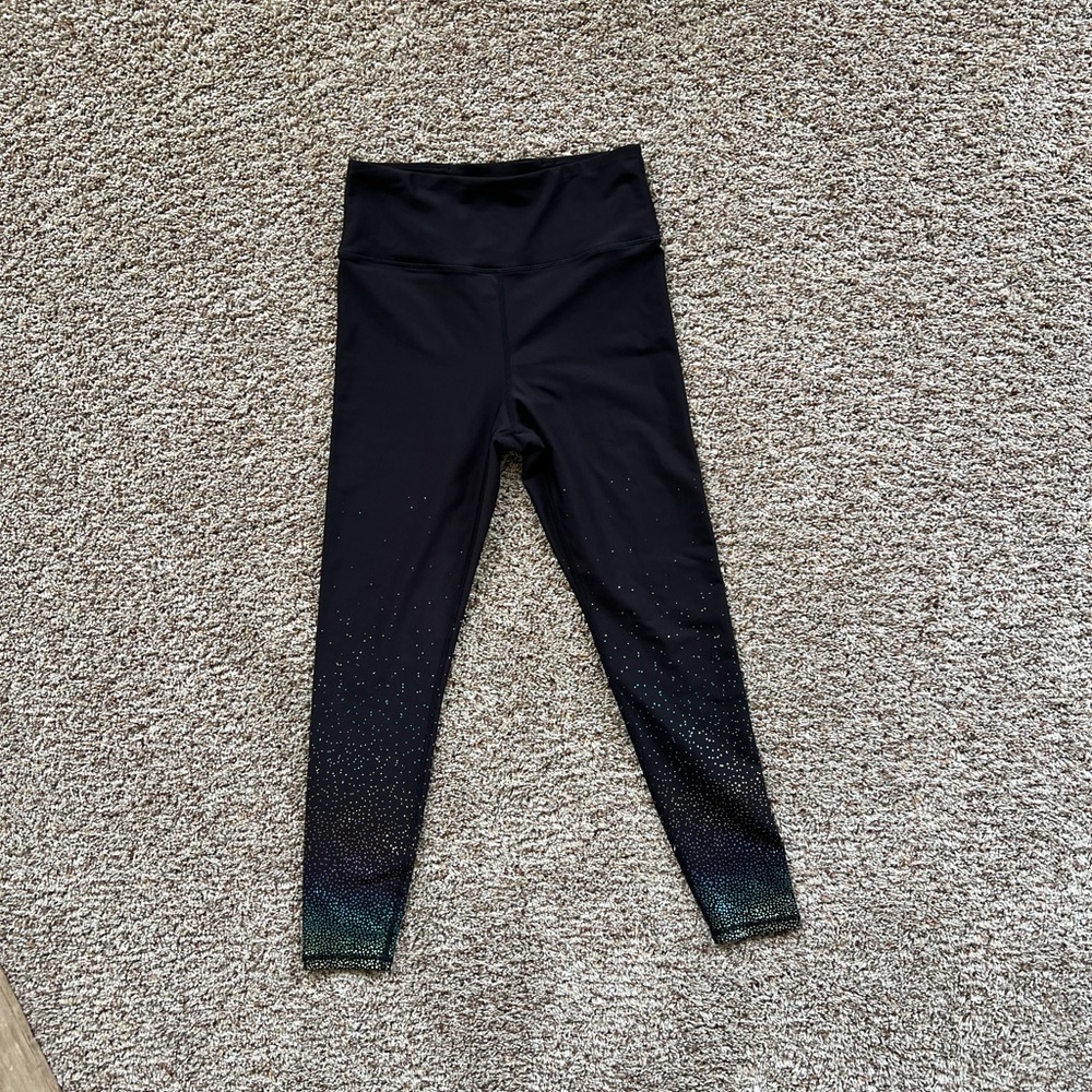 AQUA Athletic Super High-Rise Foil Leggings